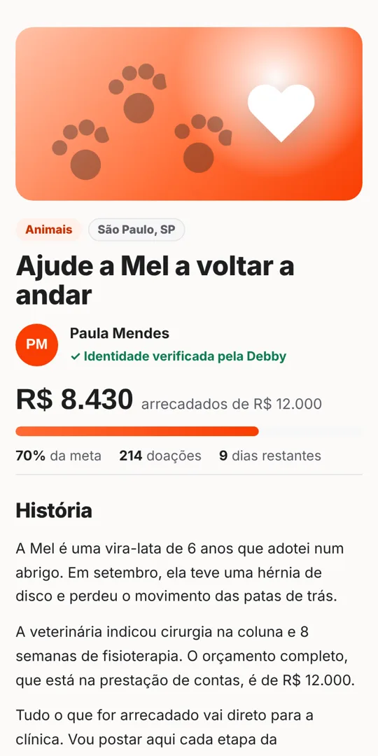 Vaquinha fictícia 